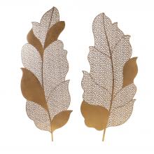  04154 - Uttermost Autumn Lace Leaf Wall Art, S/2